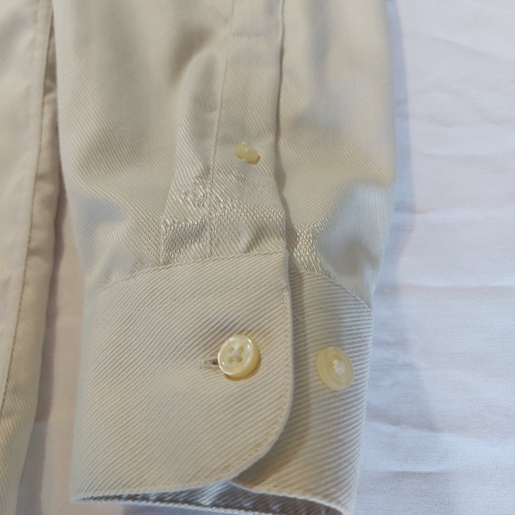 Claiborne Mens Shirt 80's 2 Ply, Off White, 15.5 32/33 - Picture 5 of 10
